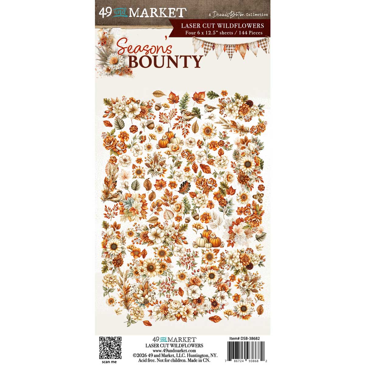 49 & Market Season's Bounty Collection - Laser Cut Wildflowers [DSB-38682]