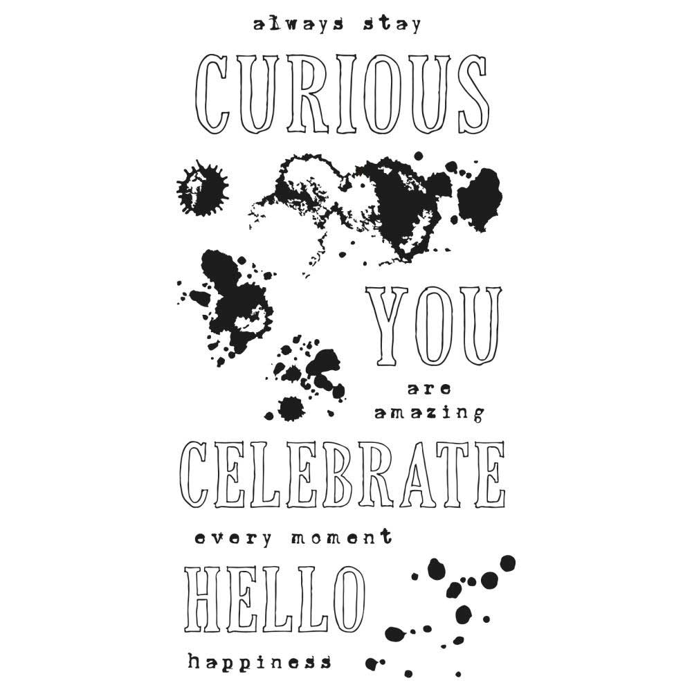 49 & Market / Sizzix Clear Stamp Set - Hello You Sentiments [666630] - Image 2