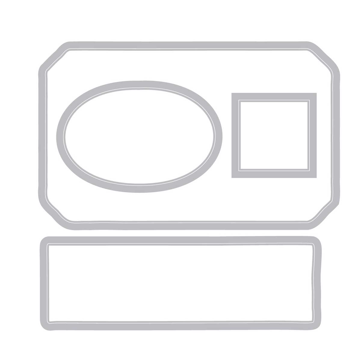 49 & Market / Sizzix Framelits Die & Stamp Set - Globetrotter's Mark [667060] - Image 2