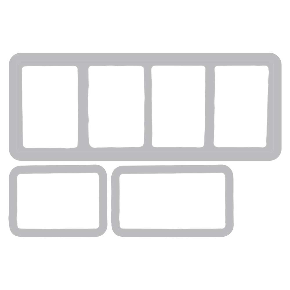 49 & Market / Sizzix Framelits Die & Stamp Set - Painted Palettes [666811] - Image 3