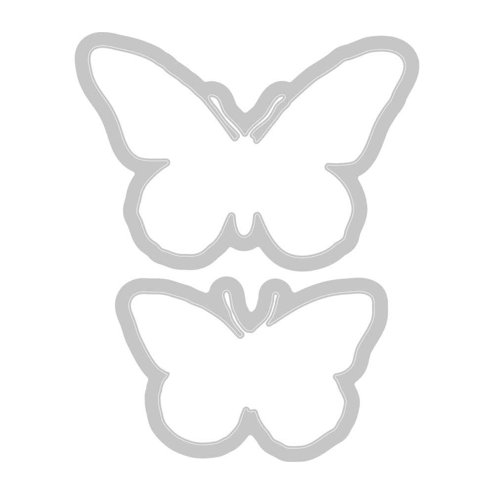 49 & Market / Sizzix Framelits Die & Stamp Set - Painted Pencil Butterflies [666634] - Image 2