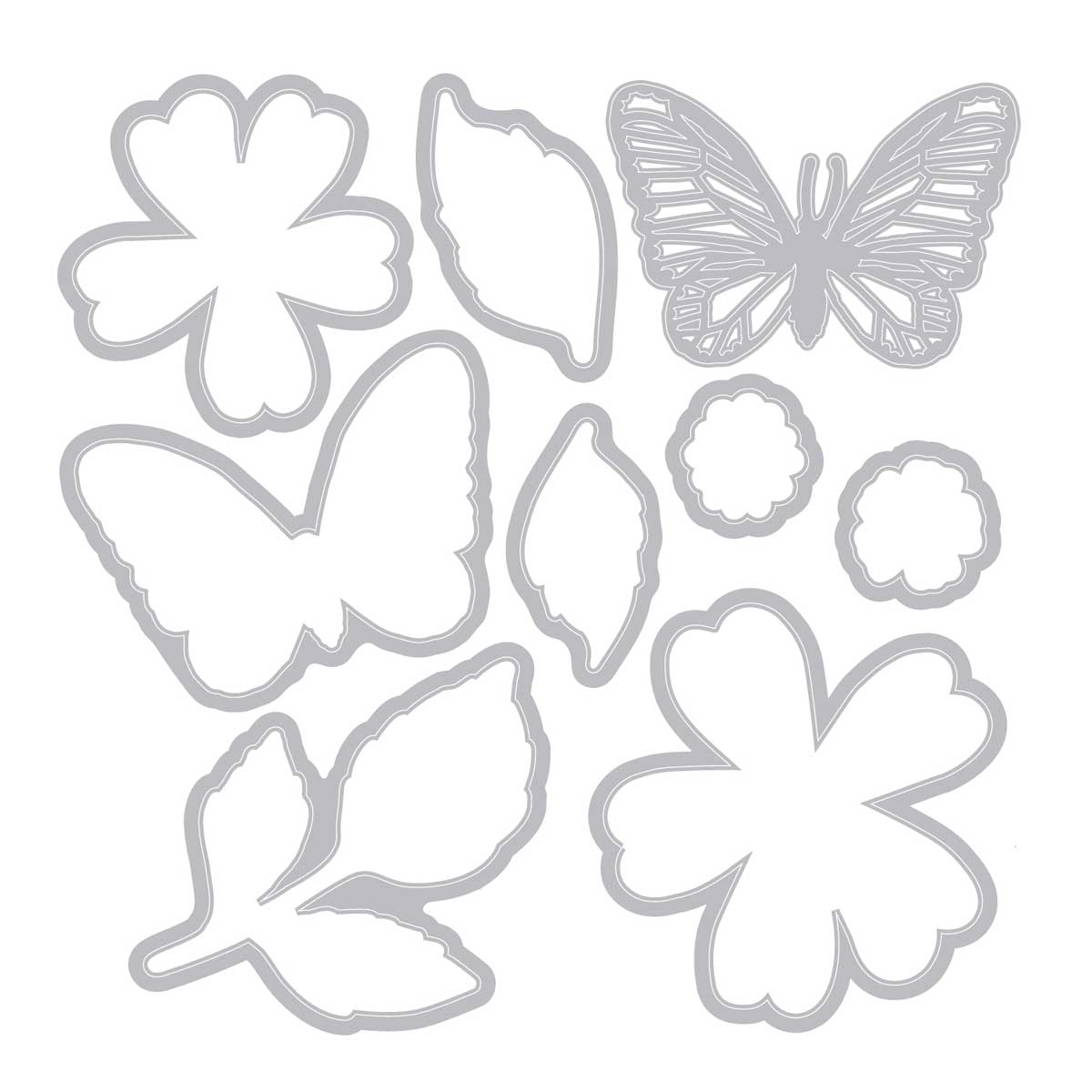 49 & Market / Sizzix Framelits Die & Stamp Set - Sweet Sprigs [667063] - Image 3