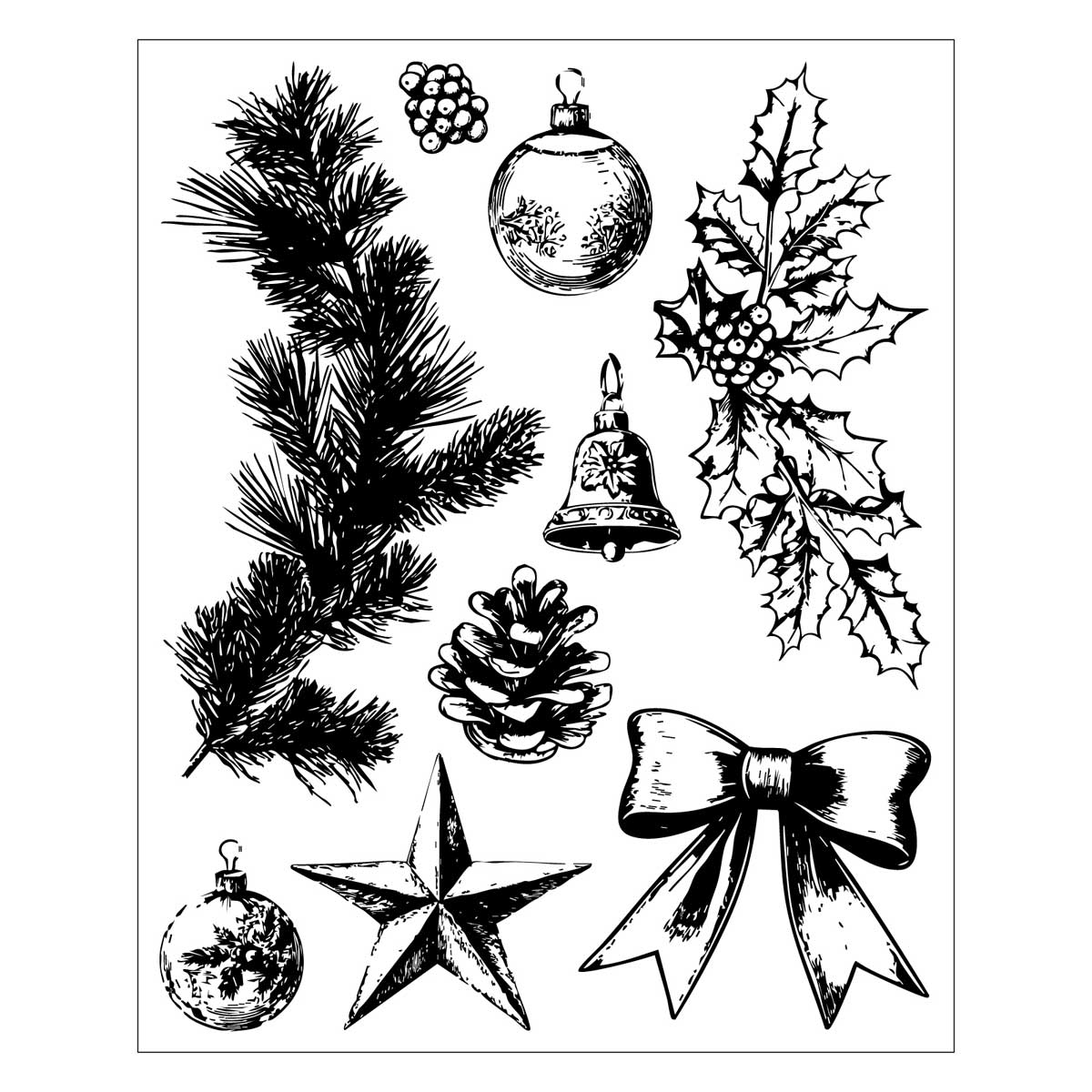 49 & Market / Sizzix Stamps & Framelits - Build A Wreath [667175] - Image 3