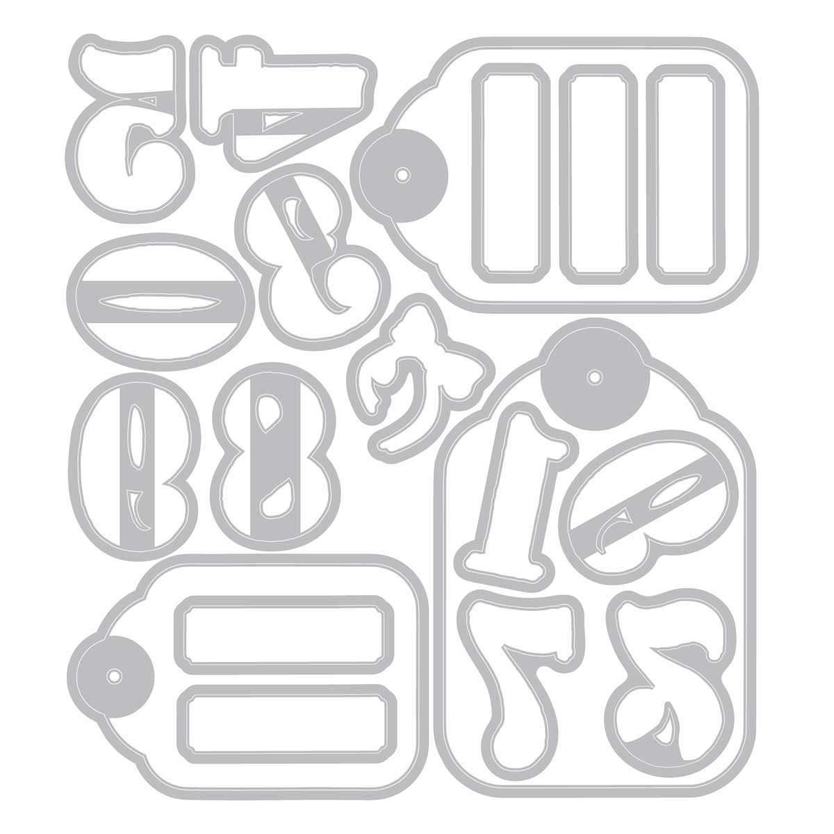 49 & Market / Sizzix Stamps & Framelits - Holiday Tags [667180] - Image 2
