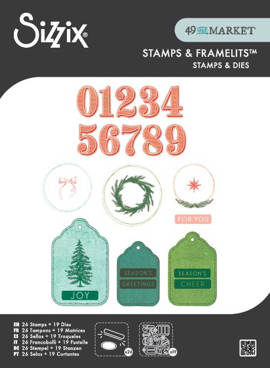 49 & Market / Sizzix Stamps & Framelits - Holiday Tags [667180]