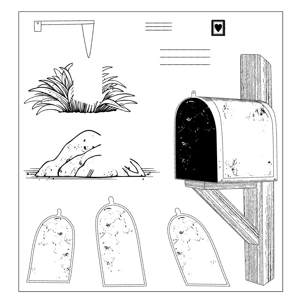 49 & Market / Sizzix Stamps & Framelits - Letter Drop [667177] - Image 3