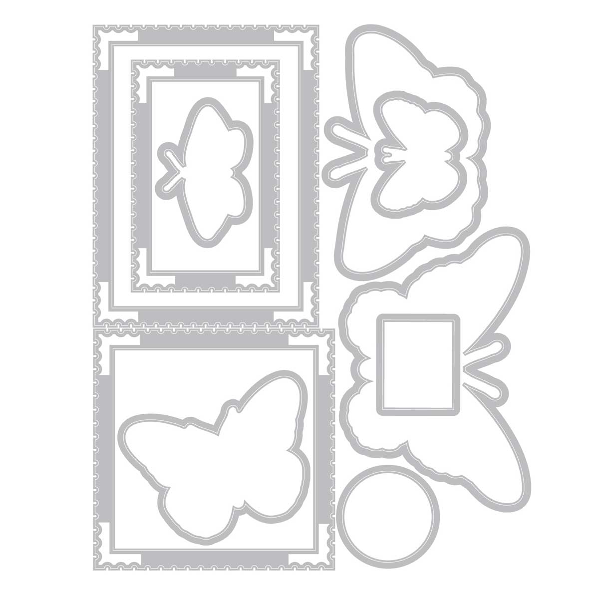 49 & Market / Sizzix Stamps & Framelits - Postage Wings [667182] - Image 2