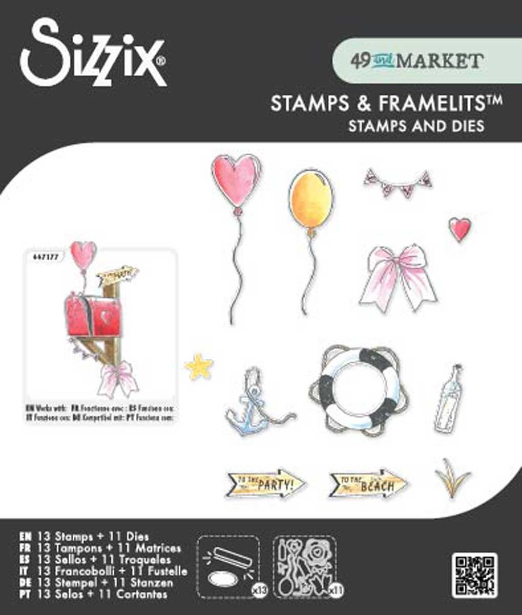 49 & Market / Sizzix Stamps & Framelits - Sweet Drop [667179]