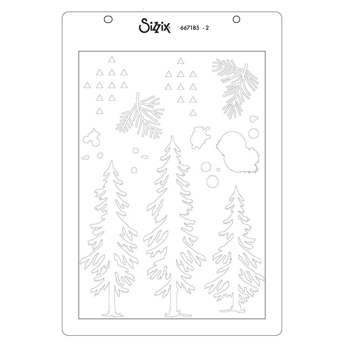 49 & Market / Sizzix Stamps & Stencils - Outdoor Essentials [667185] - Image 3