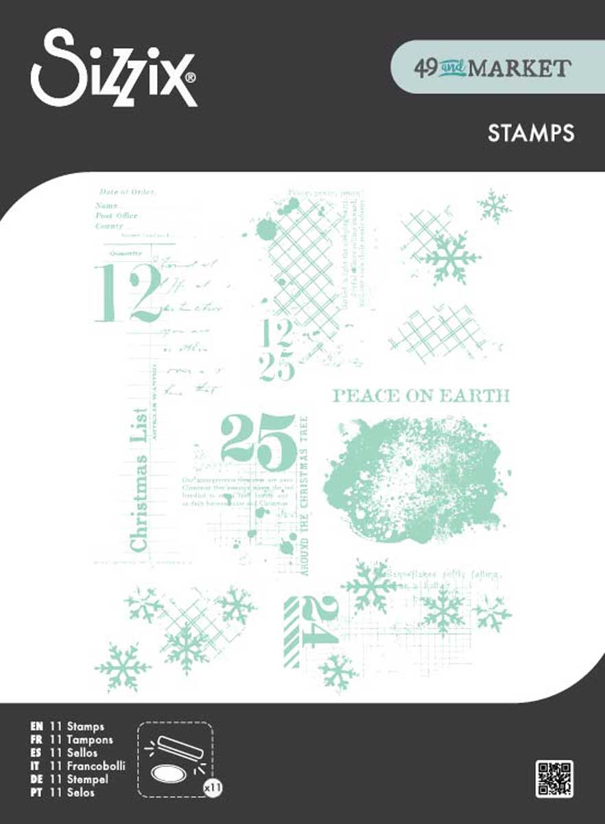 49 & Market / Sizzix Stamps - Holiday Textures [667181]