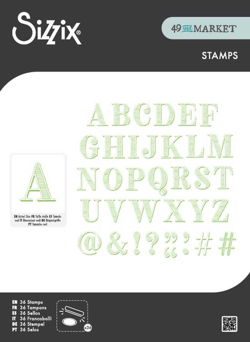 49 & Market / Sizzix Stamps - Linotype [667184]