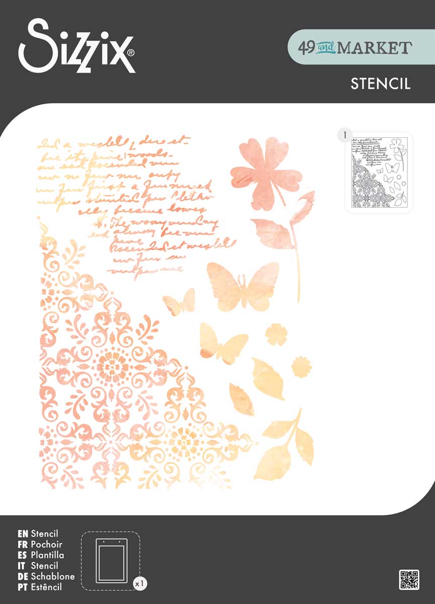49 & Market / Sizzix Stencil - Petal Play [667061]