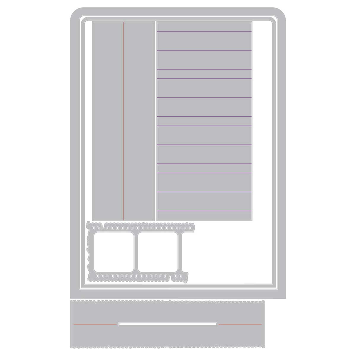49 & Market / Sizzix Thinlits - Build An Album [667176] - Image 2
