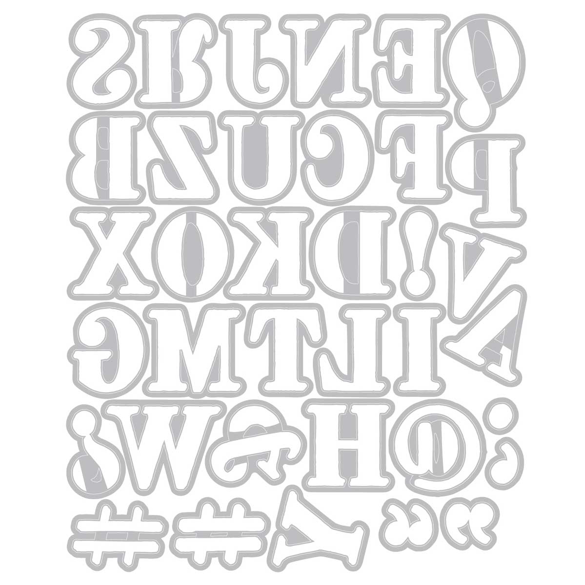 49 & Market / Sizzix Thinlits - Lino Type Revival [667221] - Image 2