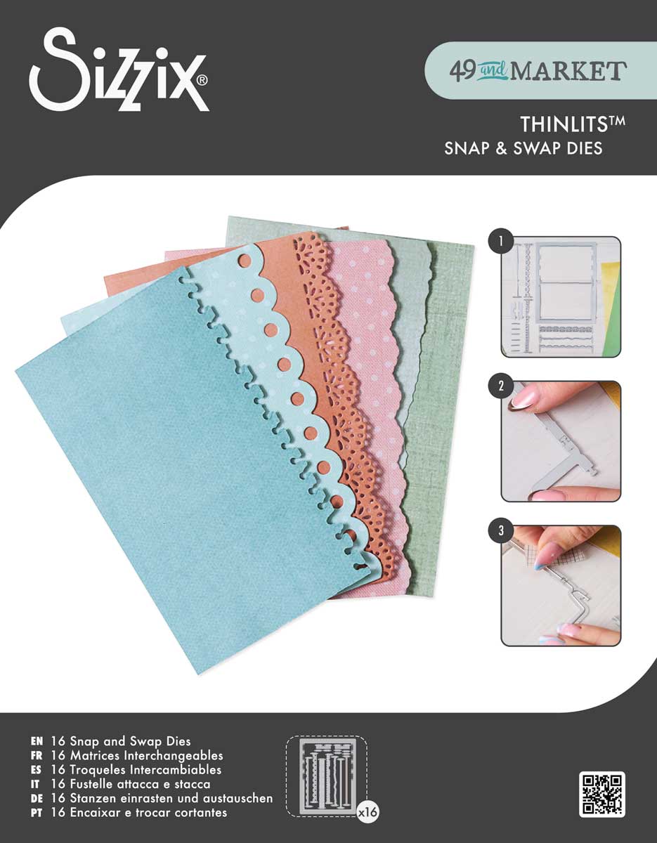 49 & Market / Sizzix Thinlits Snap & Swap Dies - Journal [667062]
