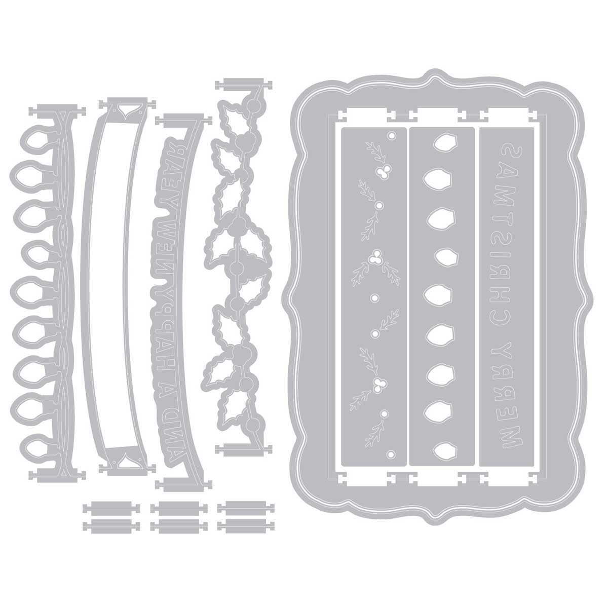 49 & Market / Sizzix Thinlits Snap & Swap Dies - Merry Christmas [667016] - Image 2