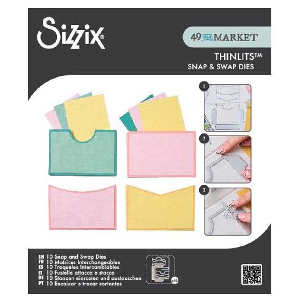 49 & Market / Sizzix Thinlits Snap & Swap Dies - Pockets [666877]