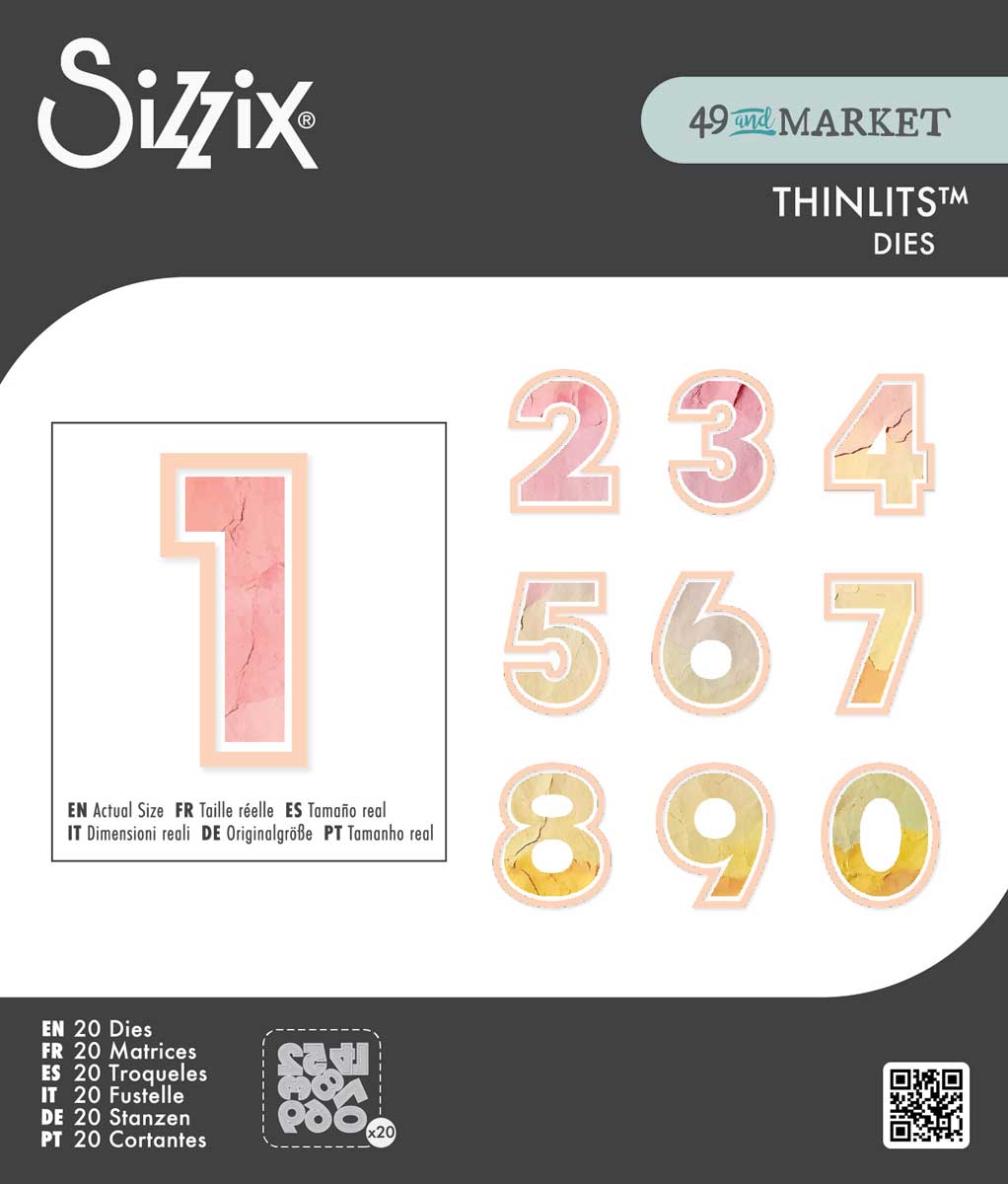 49 & Market / Sizzix Thinlits - This Or That Numbers [666952]