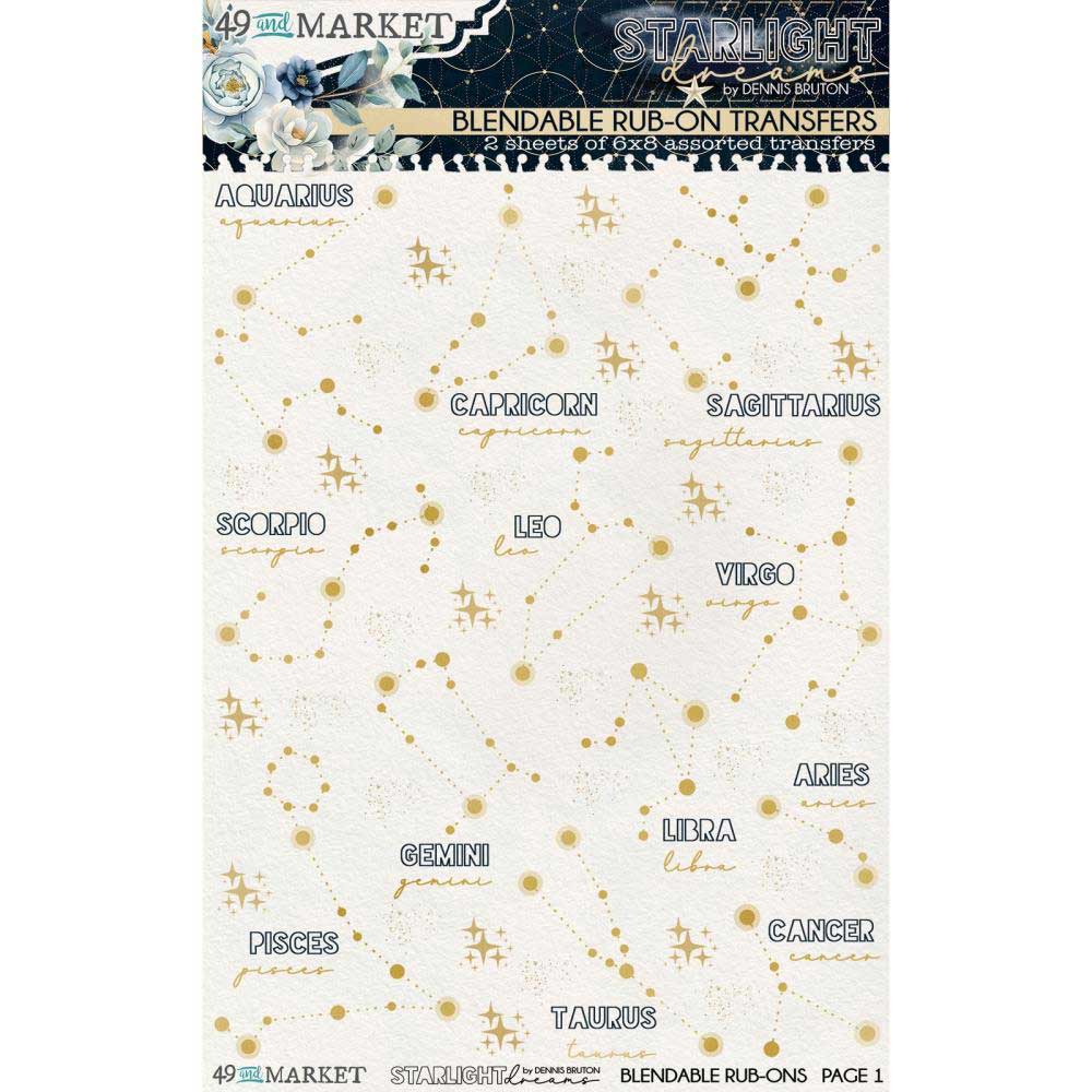 49 & Market Starlight Dreams Collection - Rub On Transfers - Blendable [DSD-30679]