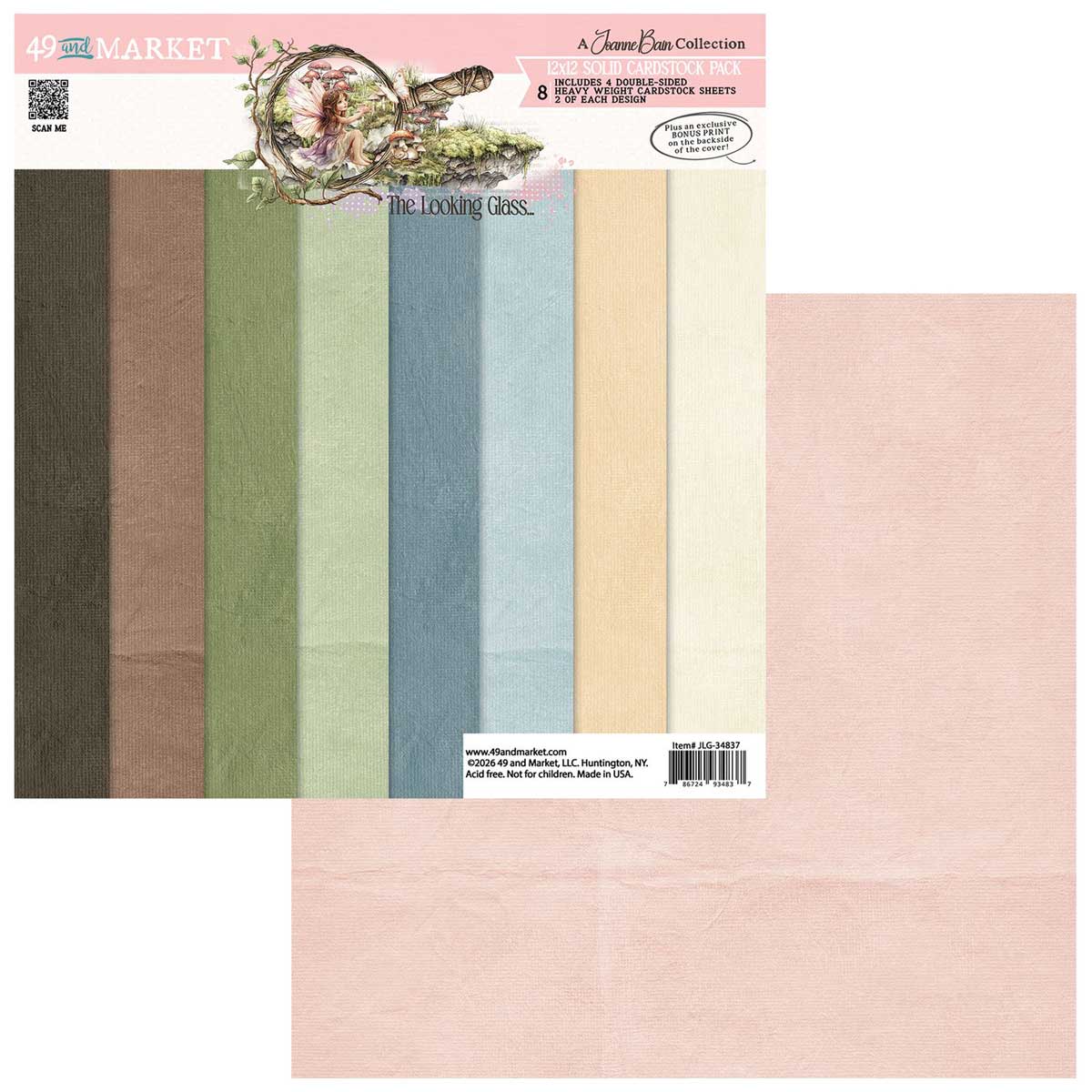 49 & Market The Looking Glass Collection - 12" x 12" Solid Cardstock Pack [JLG-34837] - Image 2