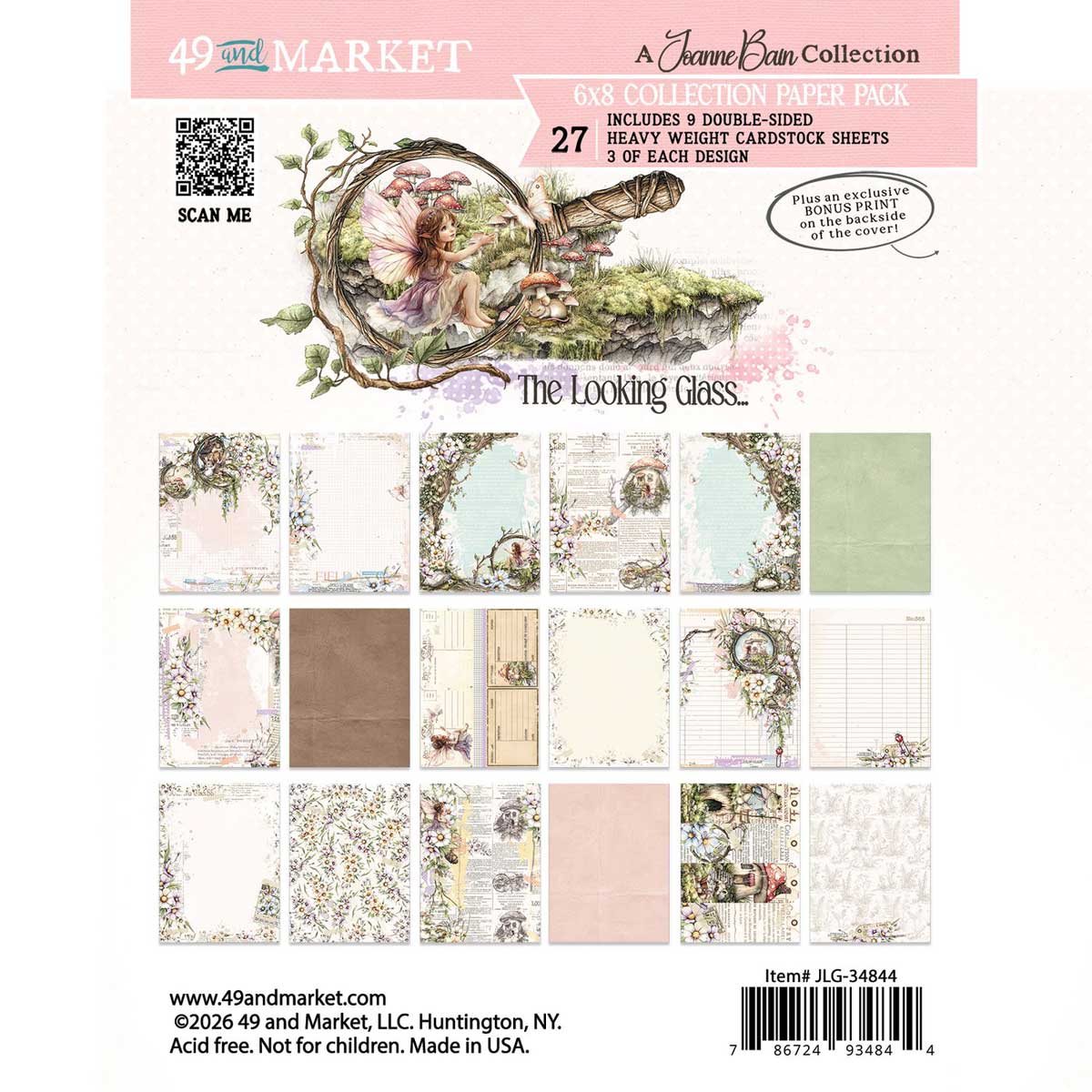 49 & Market The Looking Glass Collection - 6" x 8" Collection Paper Pack [JLG-34844]