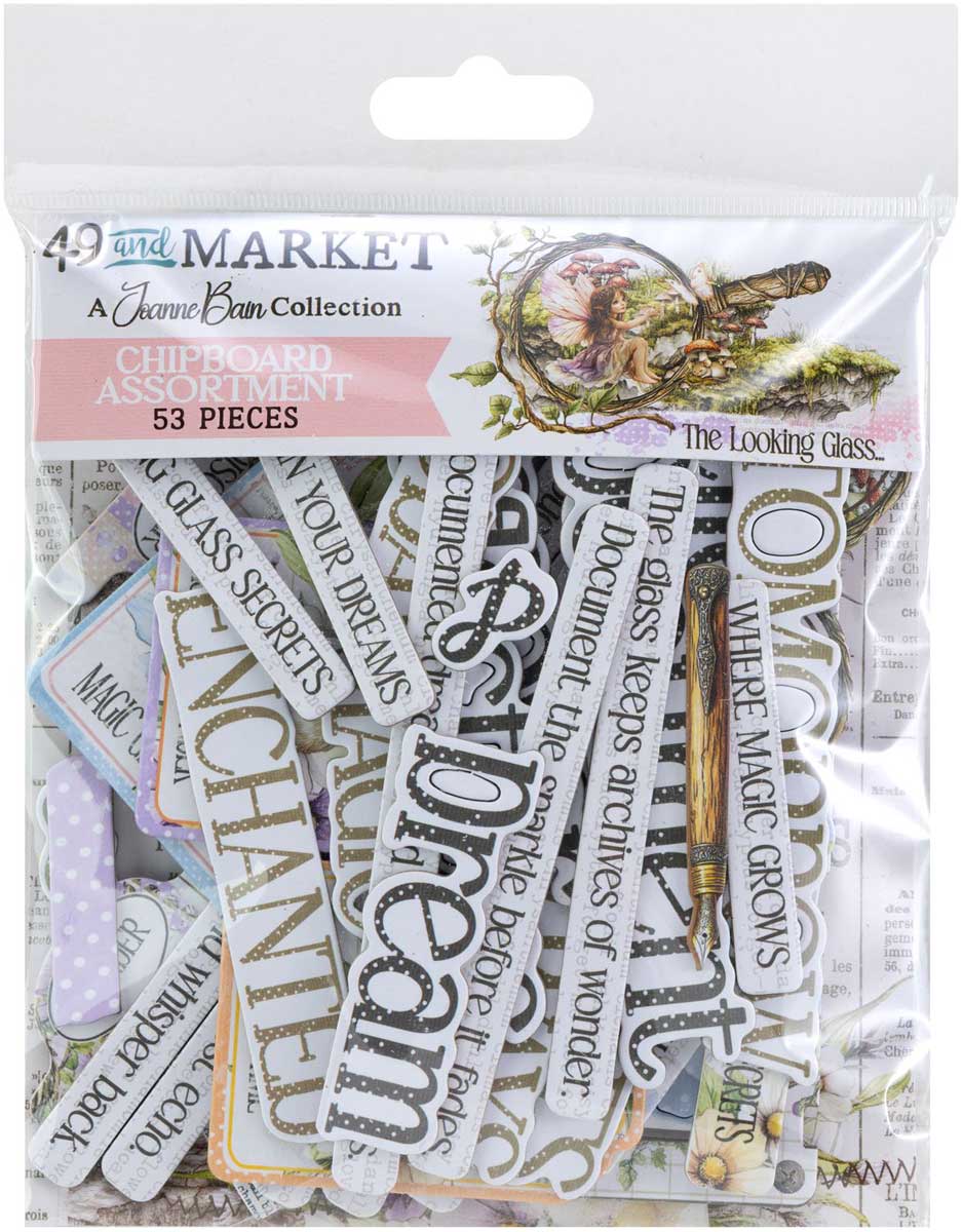 49 & Market The Looking Glass Collection - Chipboard Assortment [JLG-35025]