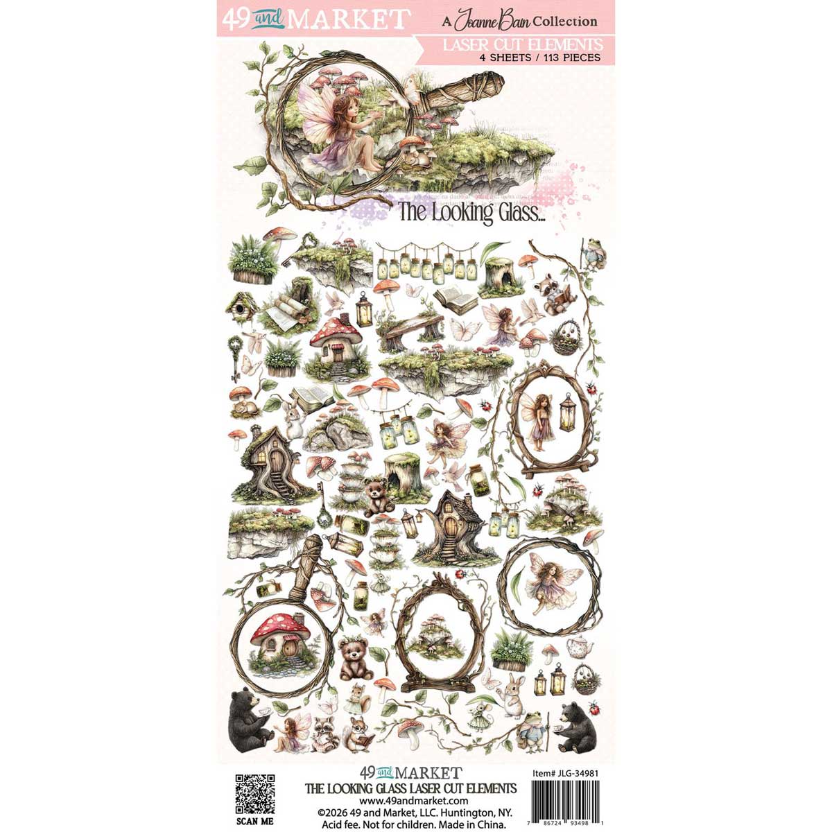 49 & Market The Looking Glass Collection - Laser Cut Elements [JLG-34981]