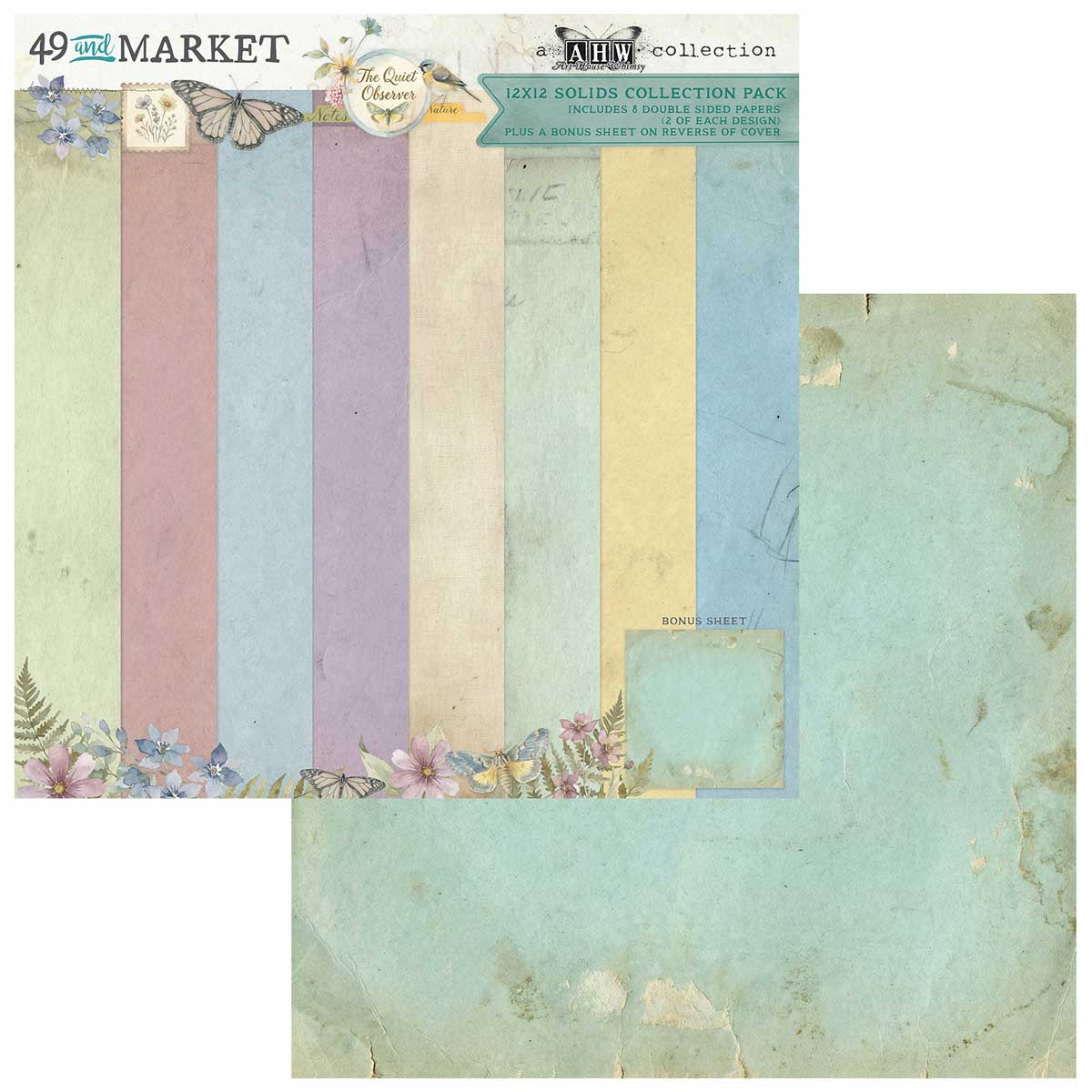 49 & Market The Quiet Observer Collection - 12" x 12" Solids Collection Pack [TQO-37036] - Image 2