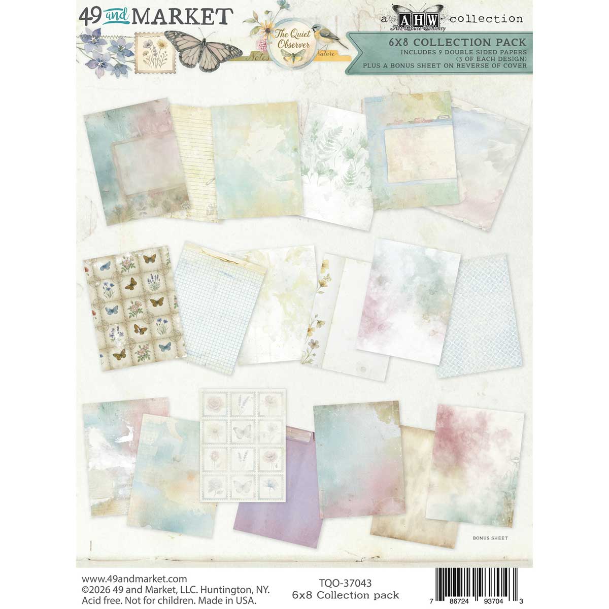 49 & Market The Quiet Observer Collection - 6" x 8" Collection Pack [TQO-37043]