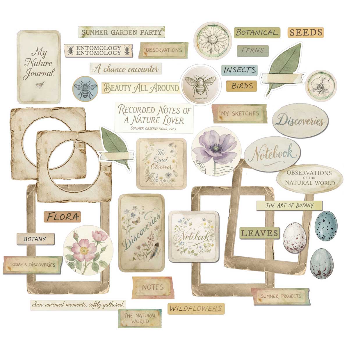 49 & Market The Quiet Observer Collection - Chipboard Set [TQO-37241] - Image 3