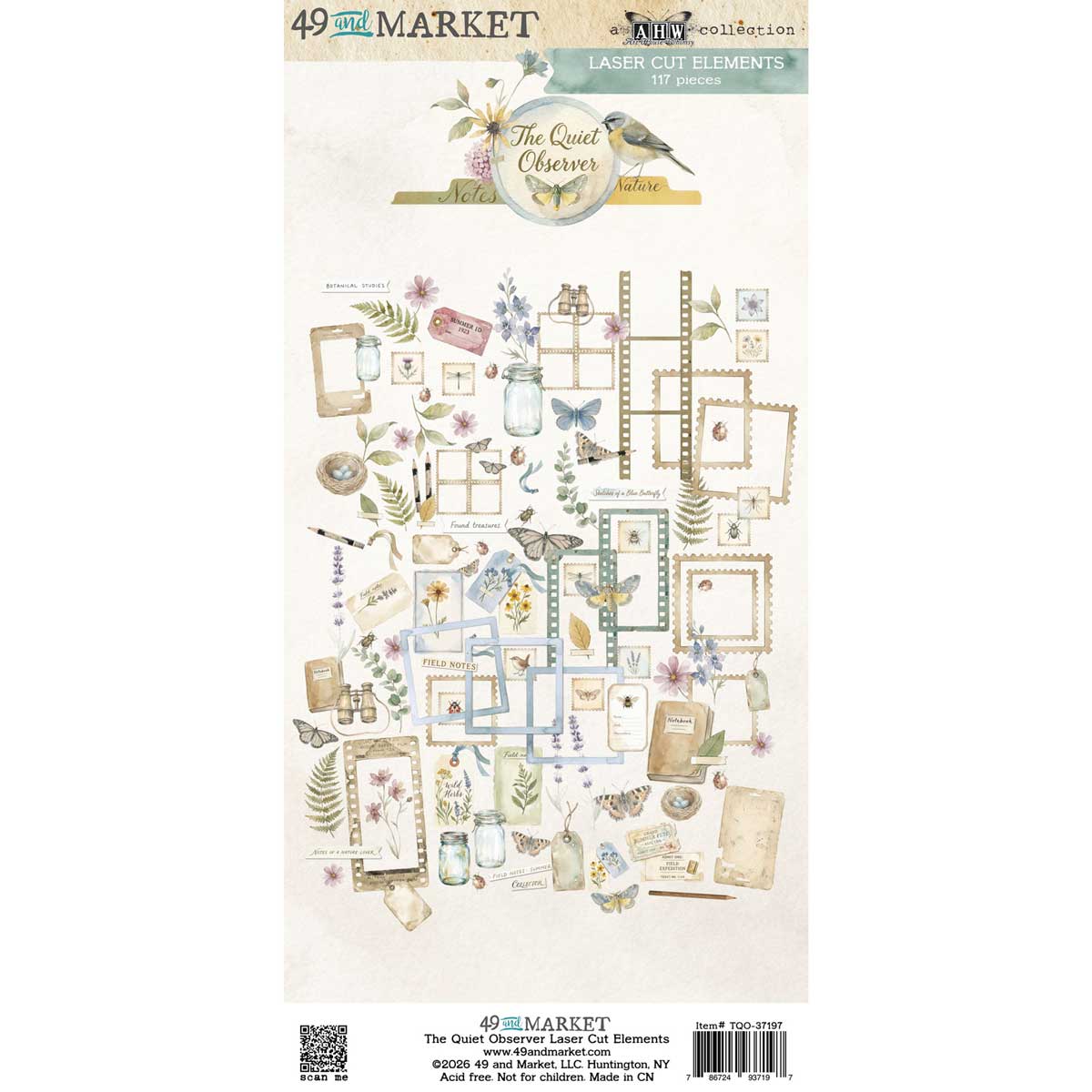 49 & Market The Quiet Observer Collection - Laser Cut Elements [TQO-37197]