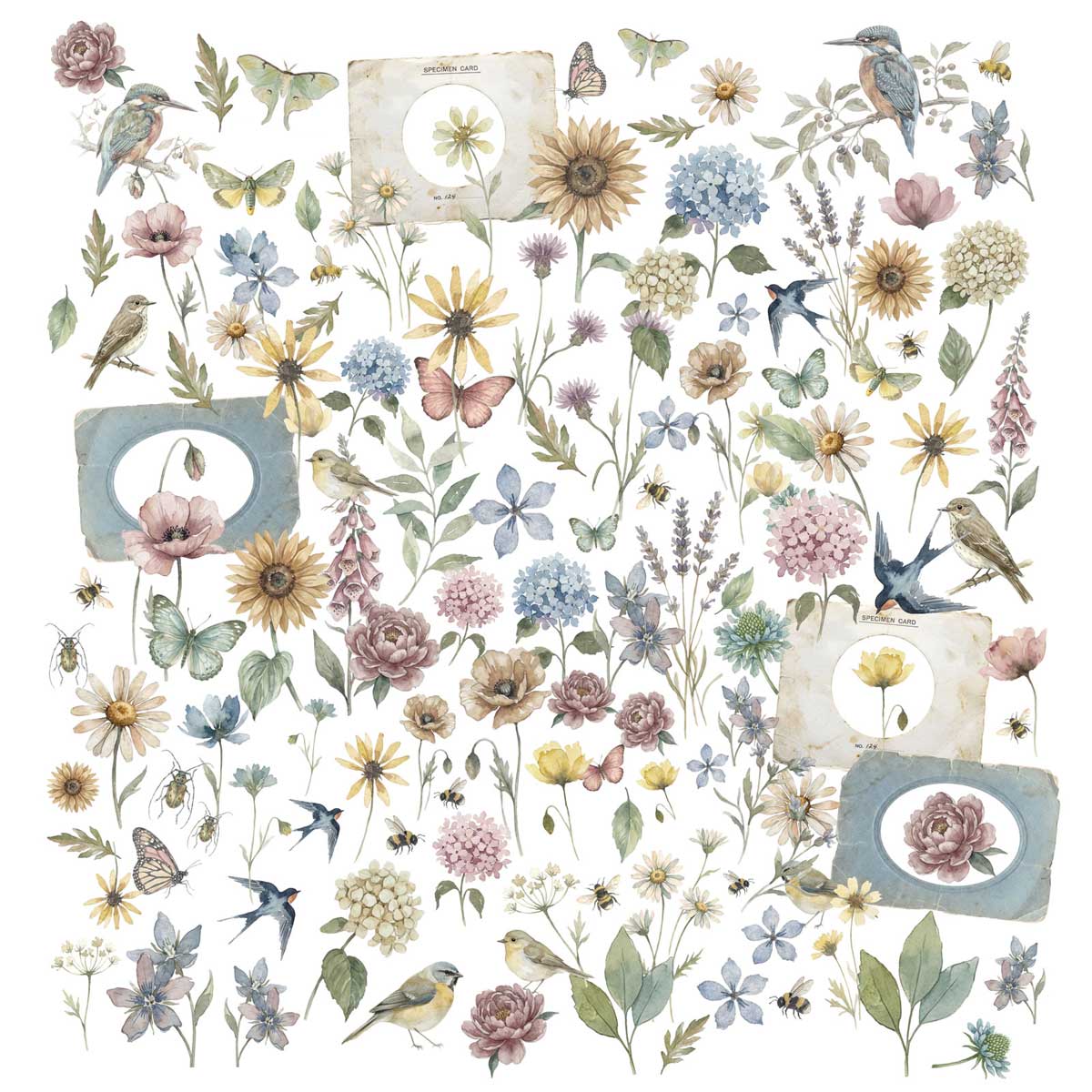 49 & Market The Quiet Observer Collection - Laser Cut Wildflowers [TQO-37203] - Image 2