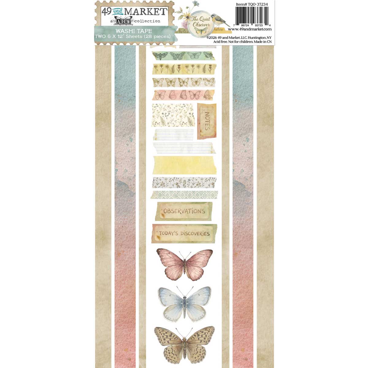 49 & Market The Quiet Observer Collection - Washi Tape [TQO-37234]