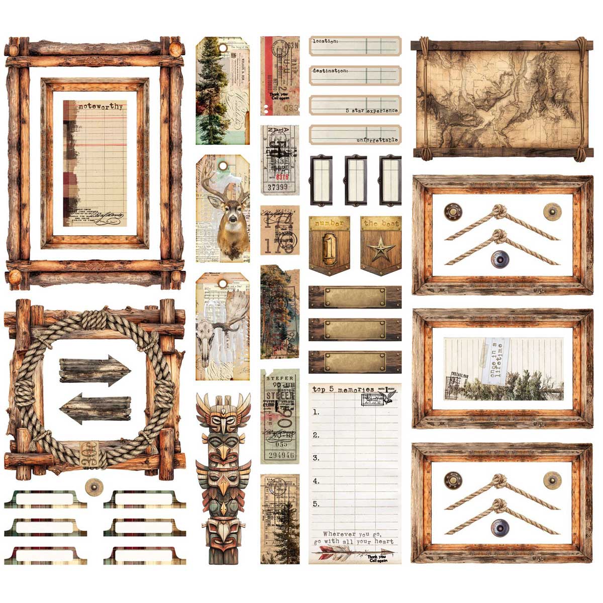49 & Market Timber & Tweed Collection - Ephemera & Frames [DTT-34783] - Image 4
