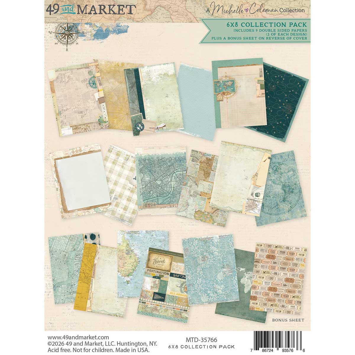 49 & Market Travel Diaries Collection - 6" x 8" Collection Pack [MTD-35766]