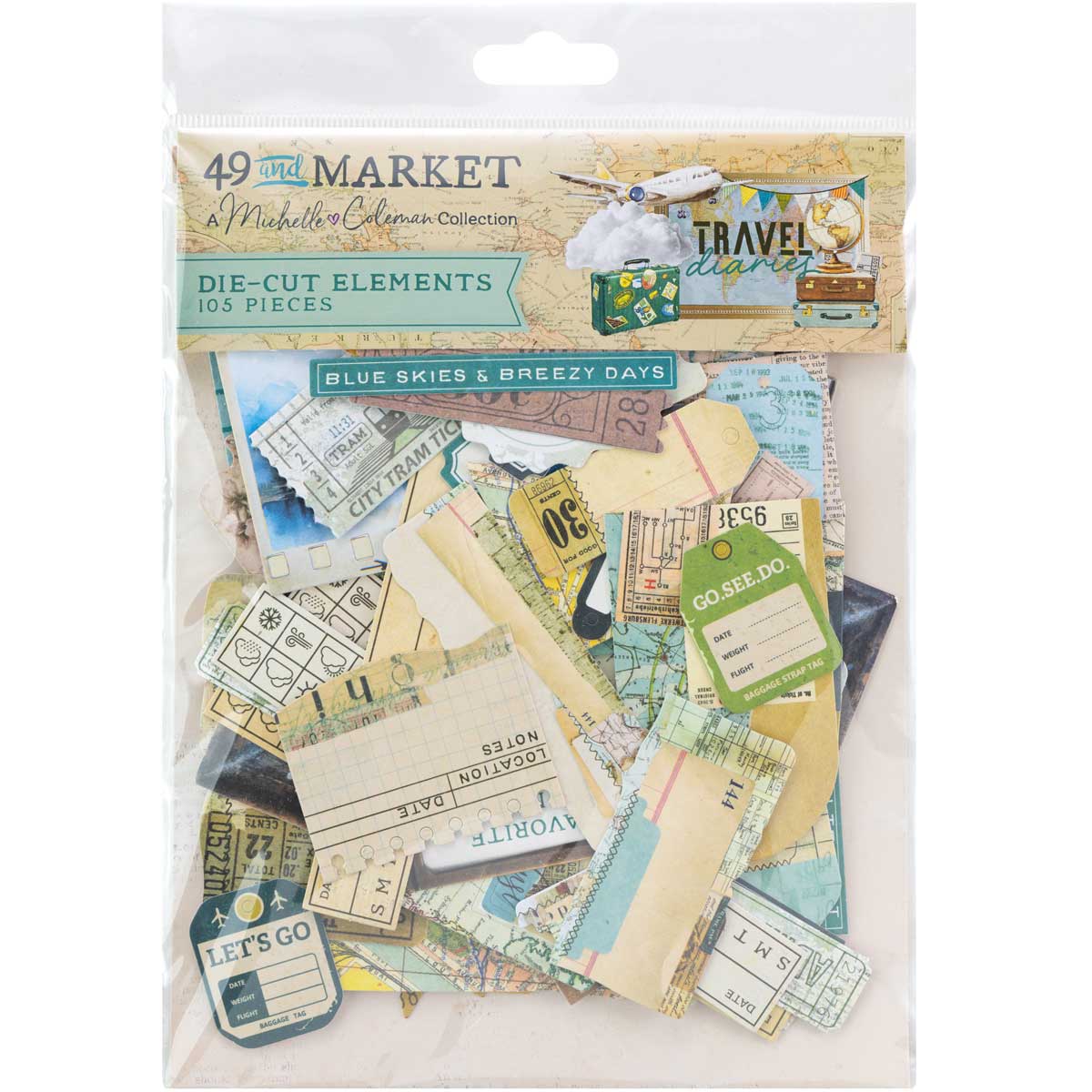 49 & Market Travel Diaries Collection - Die Cut Elements [MTD-35926]