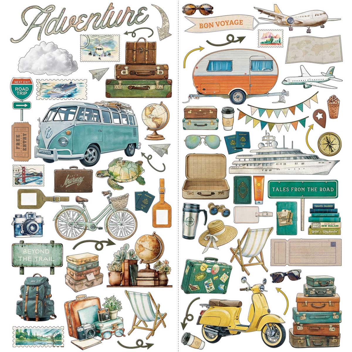49 & Market Travel Diaries Collection - Laser Cut Elements [MTD-35902] - Image 2