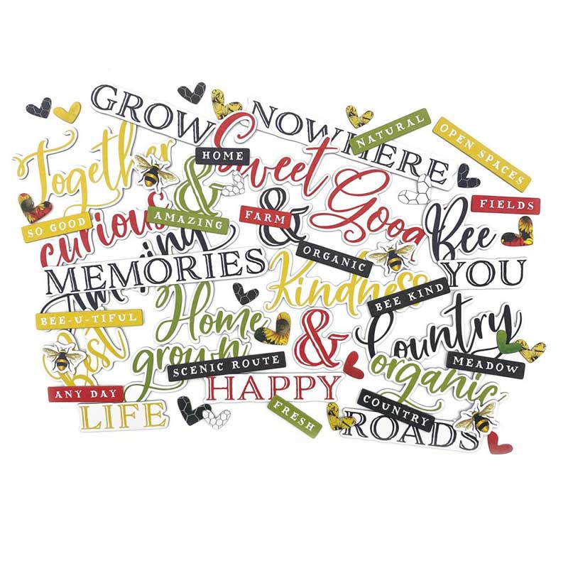 49 & Market Vintage Artistry Countryside Collection Chipboard Word Set [VAC-38770] - Image 2