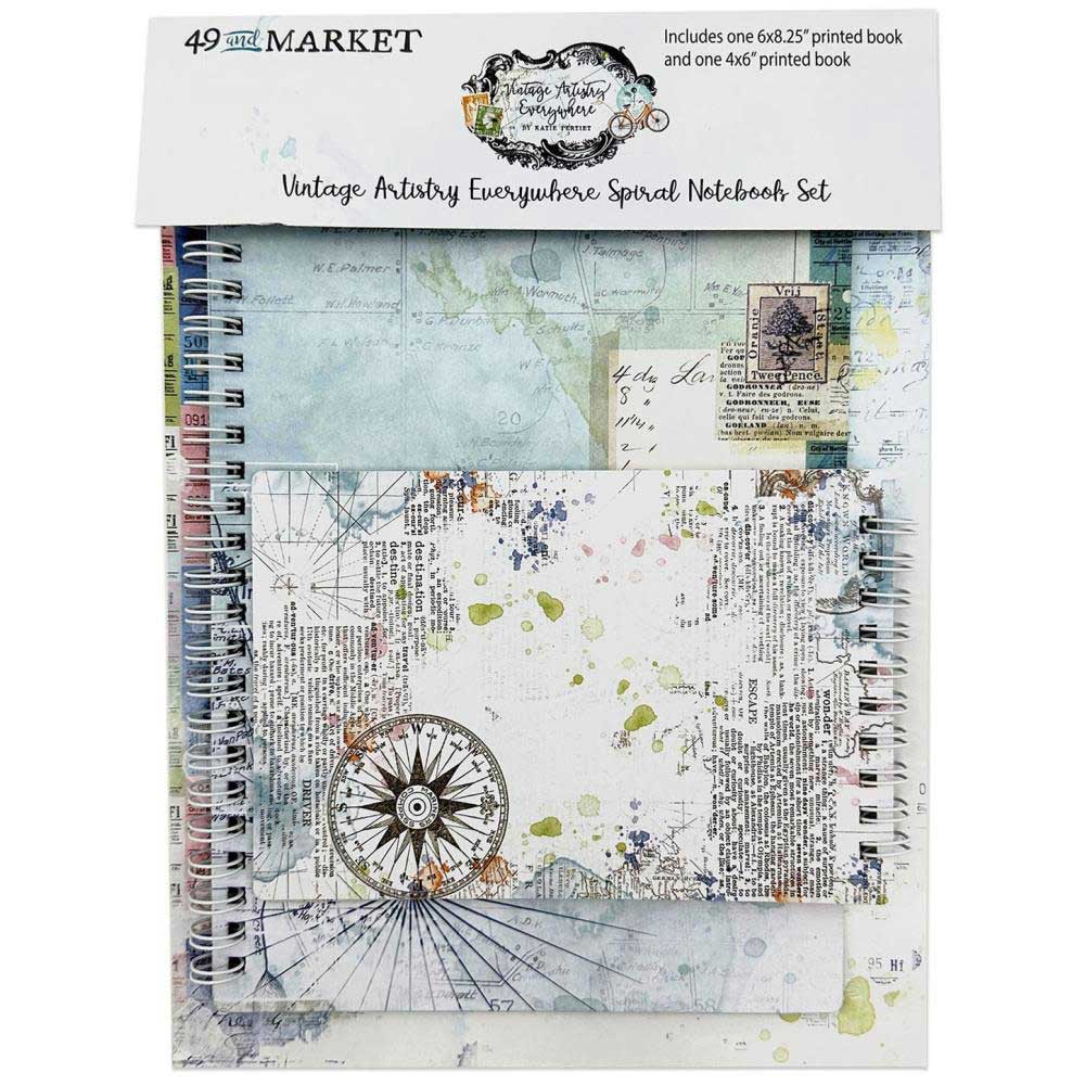 49 & Market Vintage Artistry Everywhere Collection Spiral Notebook