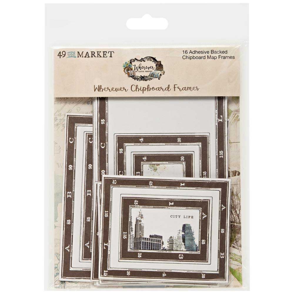 49 & Market Wherever Collection - Chipboard Frames [WHE-26146]