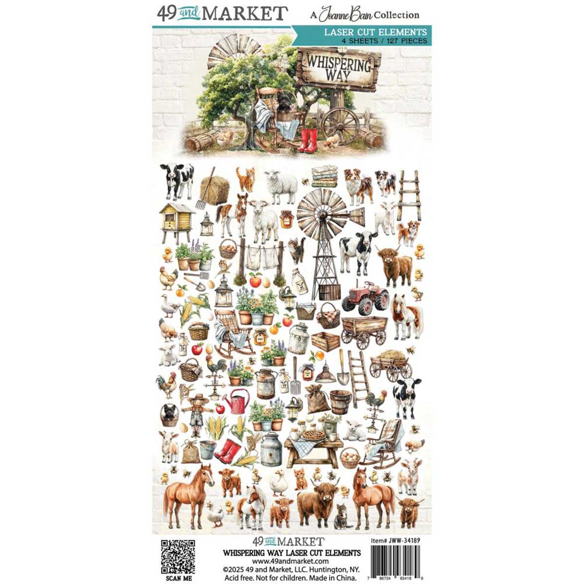 49 & Market Whispering Way Collection - Laser Cut Elements [JWW-34189]