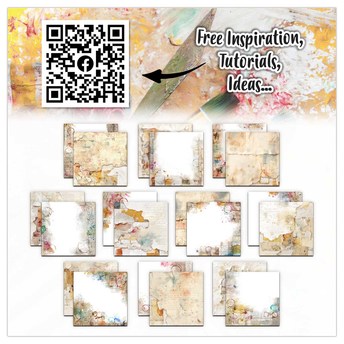 AALL & Create 6" x 6" Design Papers - Traces Of Time [PA-53] - Image 2
