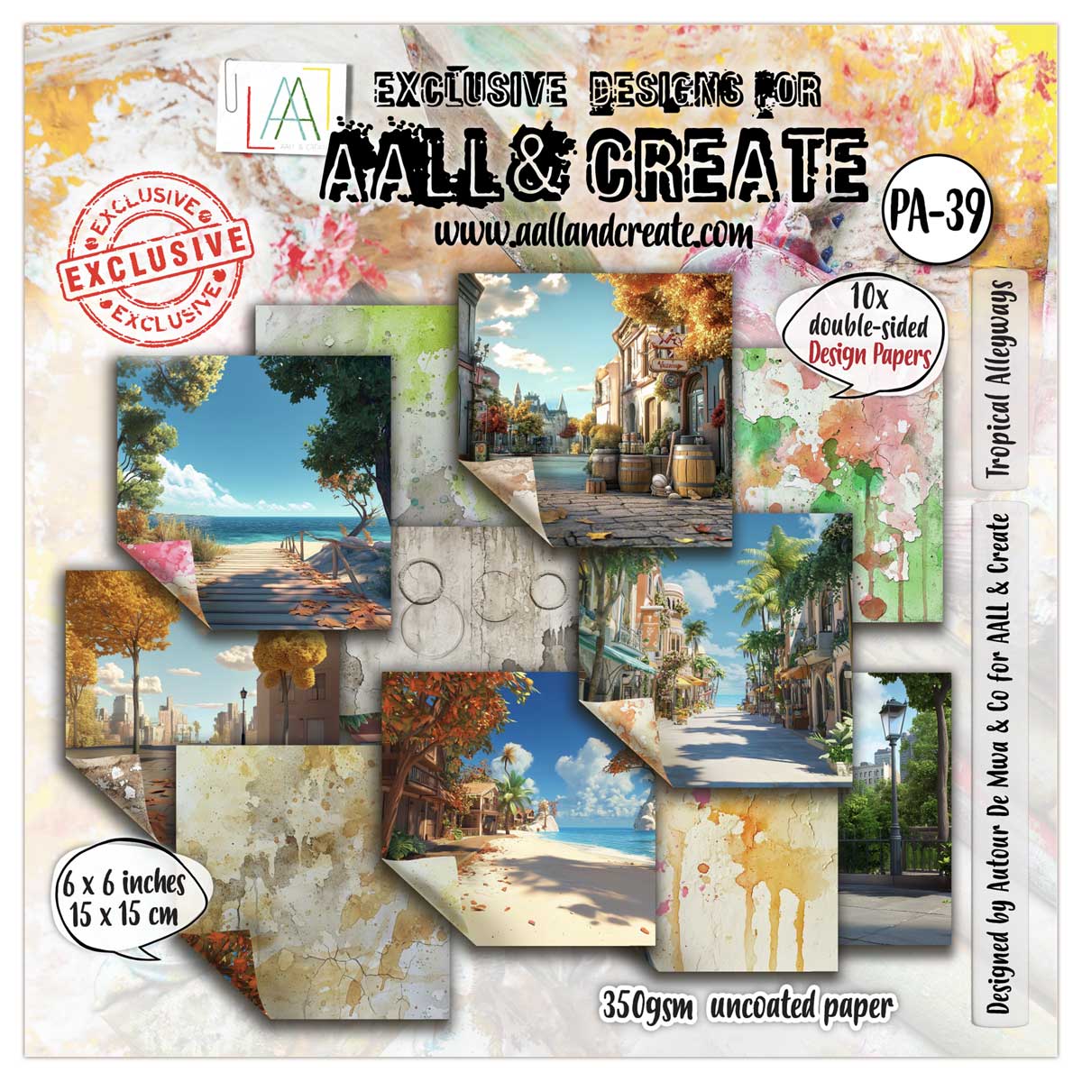 AALL & Create 6" x 6" Design Papers - Tropical Alleyways [PA-39]