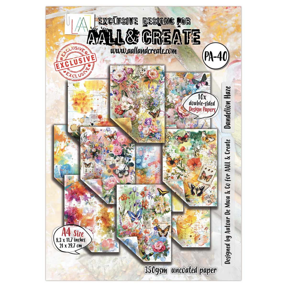 AALL & Create A4 Design Papers - Dandelion Haze [PA-40]
