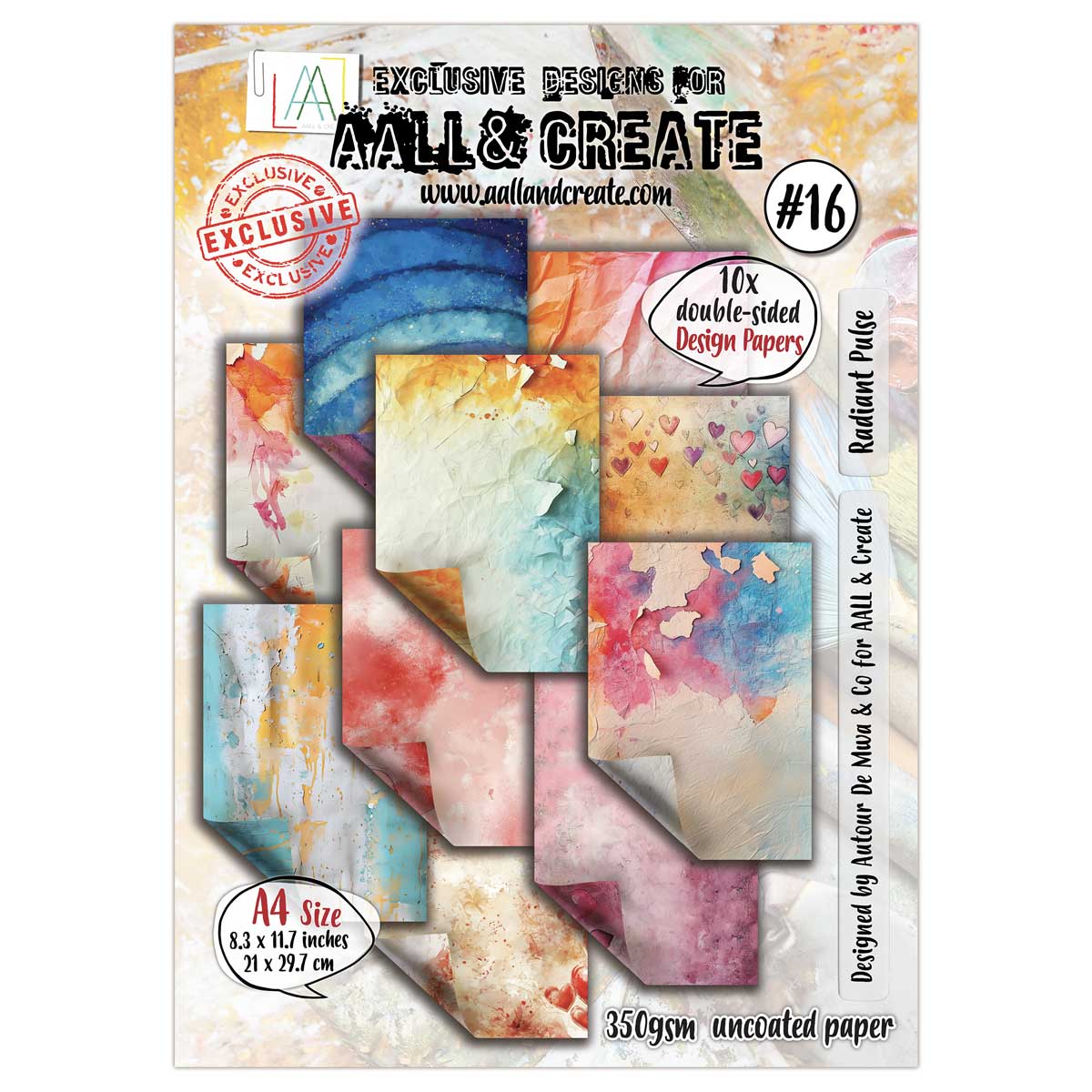 AALL & Create A4 Design Papers - Radiant Pulse #16