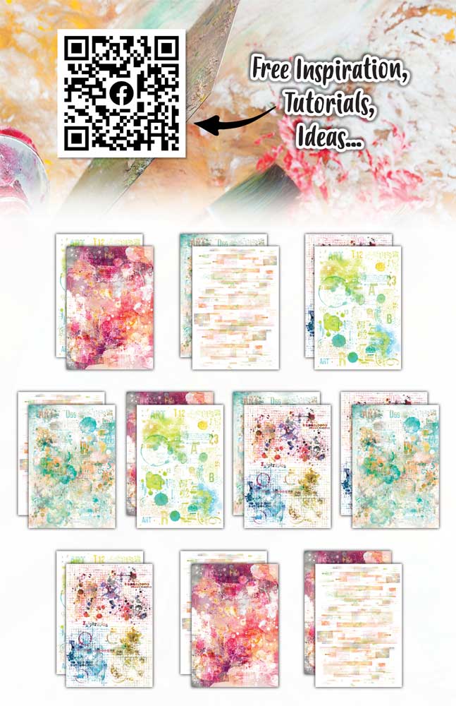AALL & Create A5 Design Papers - Colourburst Melody #4 - Image 2