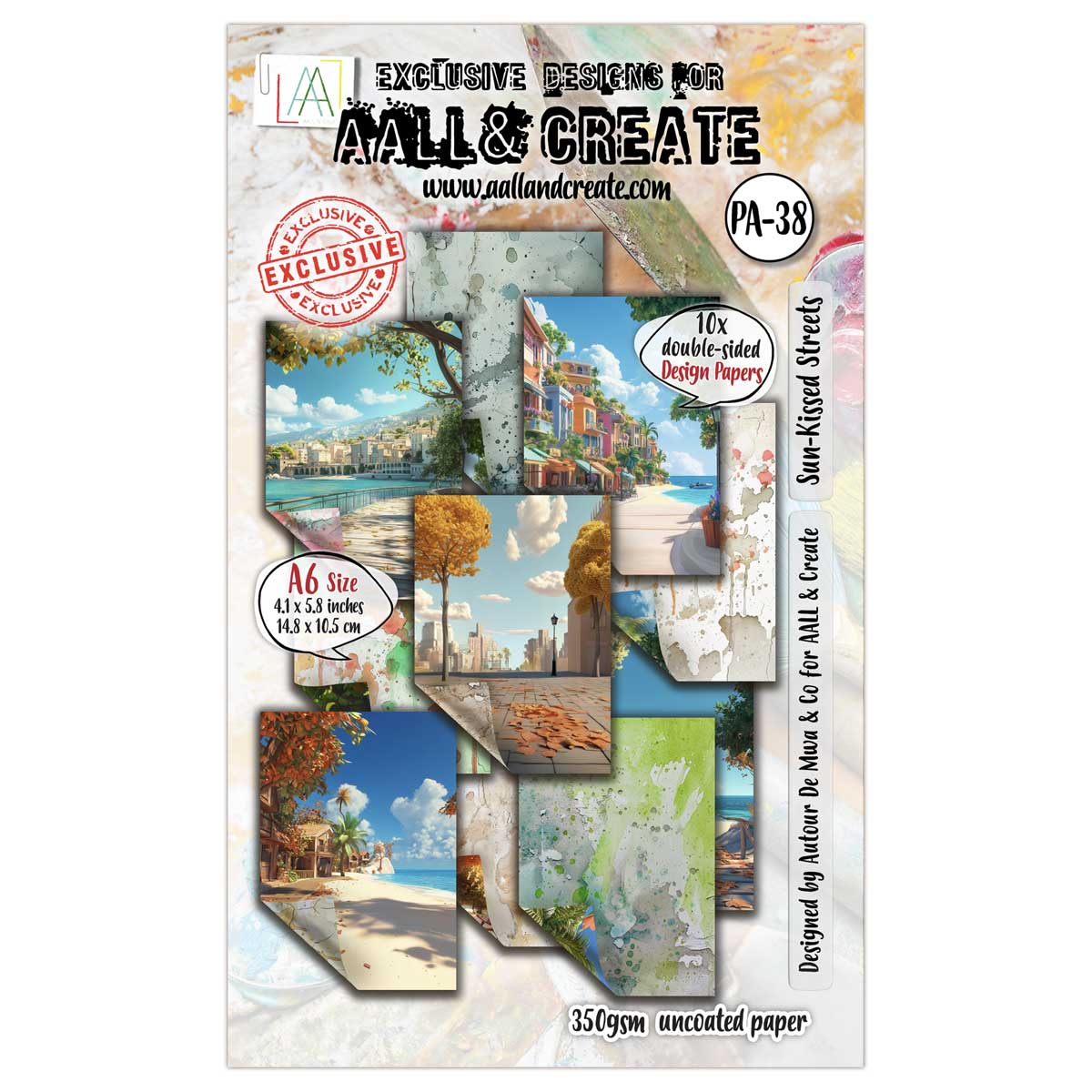 AALL & Create A6 Design Papers - Sun-Kissed Streets [PA-38]