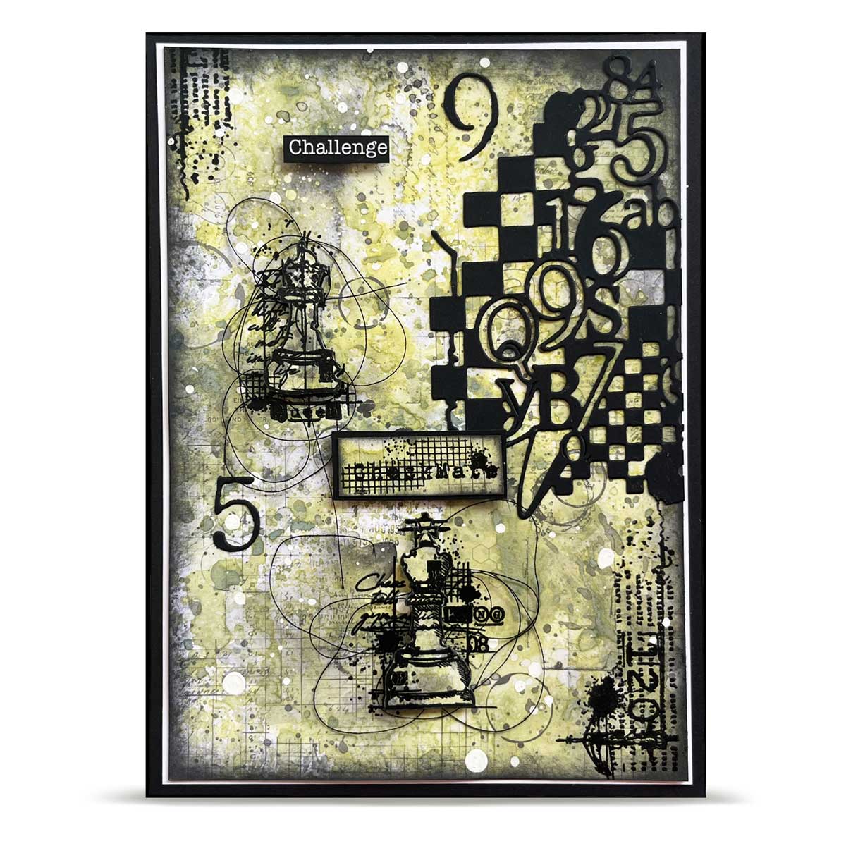 AALL & Create Cutting Die - Checkered Figures [DI-22] - Image 2