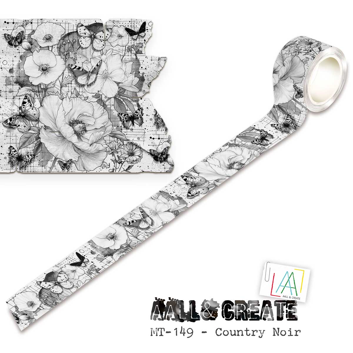 AALL & Create Layer It Up Washi Tape - Country Noir [MT-149]