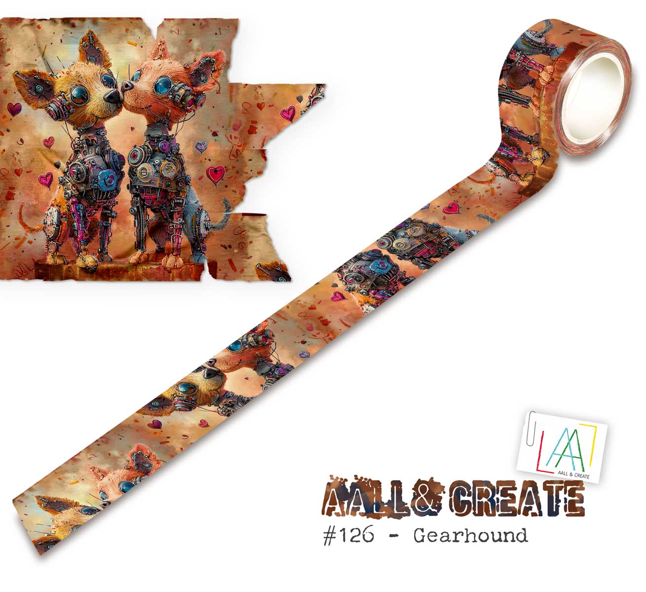 AALL & Create Layer It Up Washi Tape - Gearhound #126